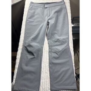 White Sierra Men Insulated Fleece Lined Ski Snow Pants Gray L ‎ 31" Inseam NWOT